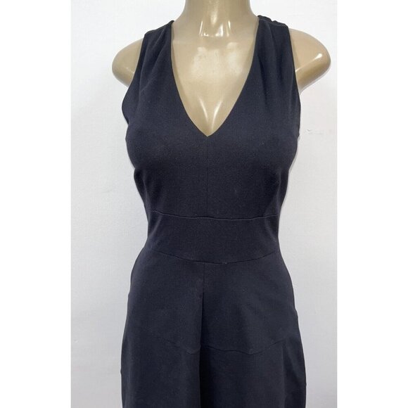 Banana Republic black fit and flare dress cocktail party size 4 - Picture 2 of 4